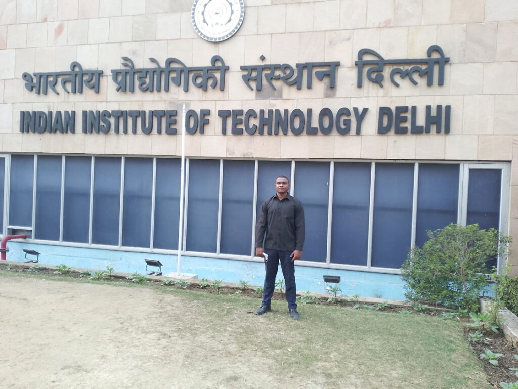 Jamil Famau, the Laboratory Analyst at the TRC Africa, During the training at the TRC Asia headquarters situated at the Indian Institute of Technology, Delhi